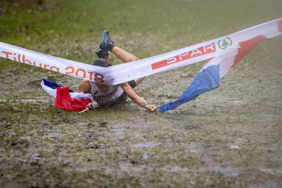 Finish line celebrations